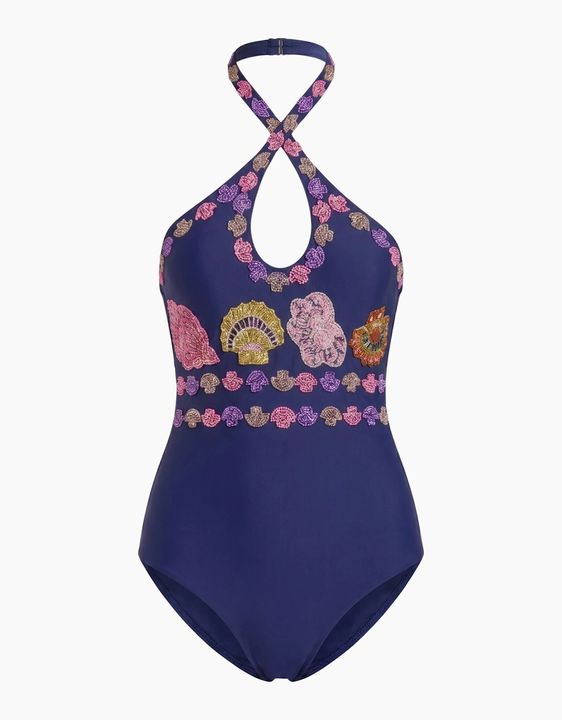 Sirena Halter Swimsuit Blue