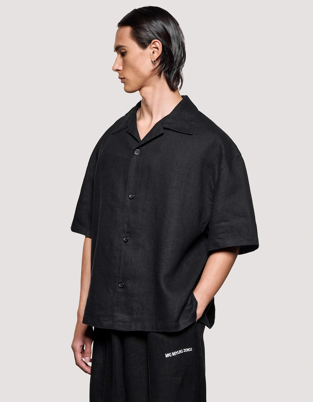 Box Fit Linen Short Sleeve Vacation Shirt