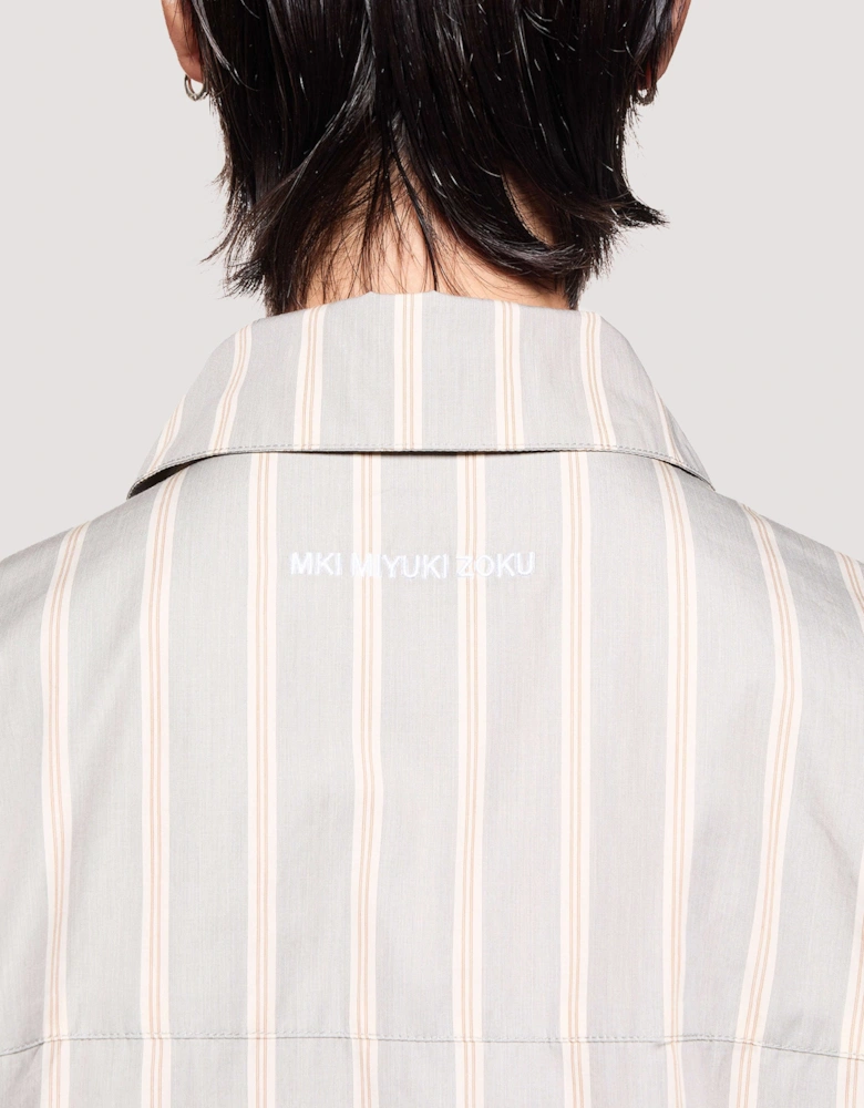 Box Fit Poplin Stripe Dress Shirt