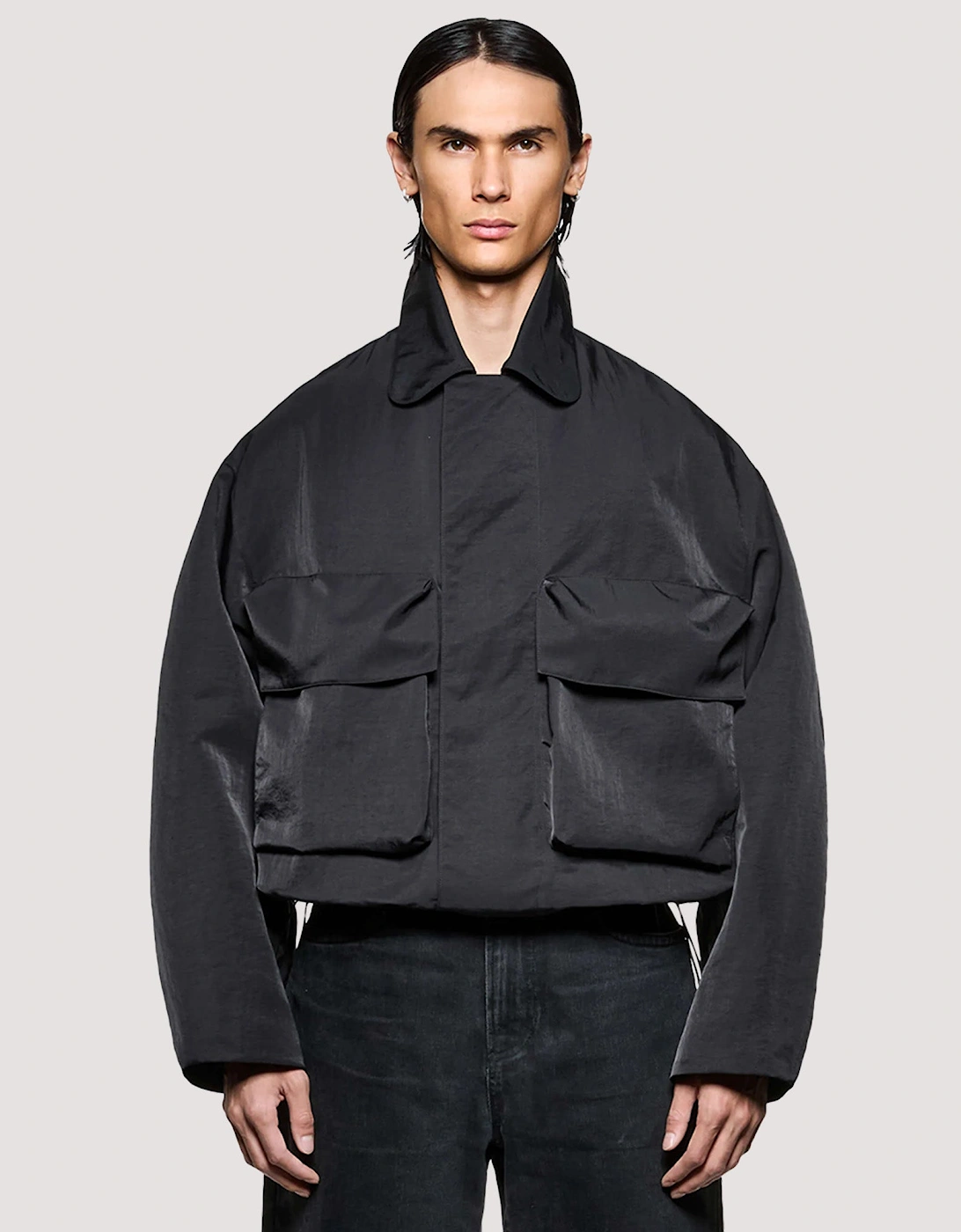 Box Fit Silky Nylon Pilot Jacket, 6 of 5