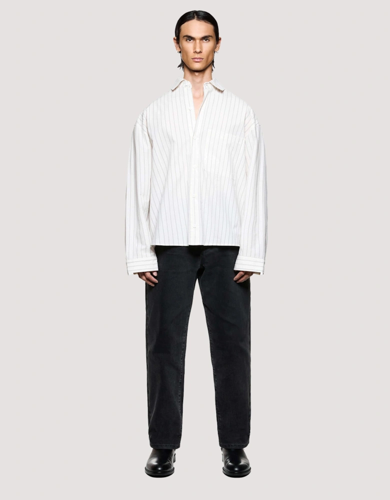 Box Fit Seersucker Stripe Dress Shirt
