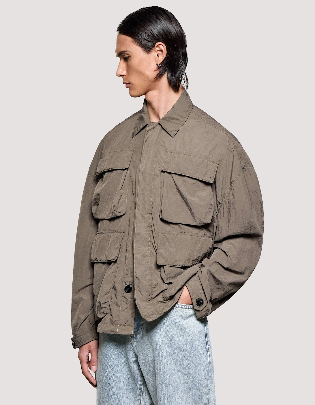 Box Fit Garment Dye Overshirt