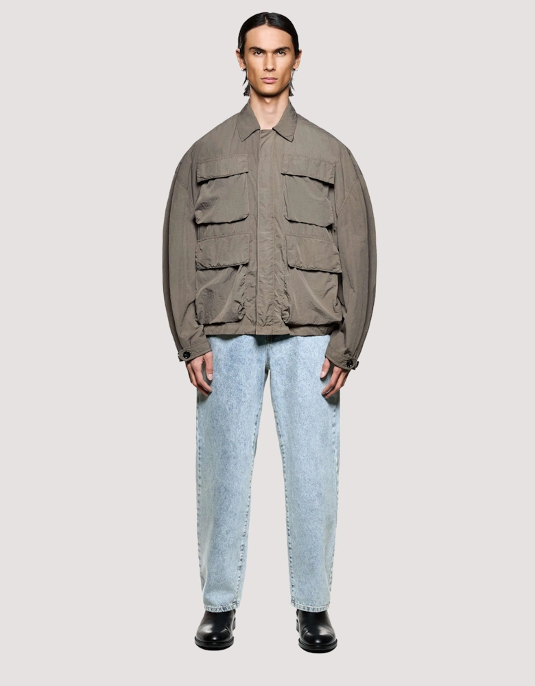 Box Fit Garment Dye Overshirt