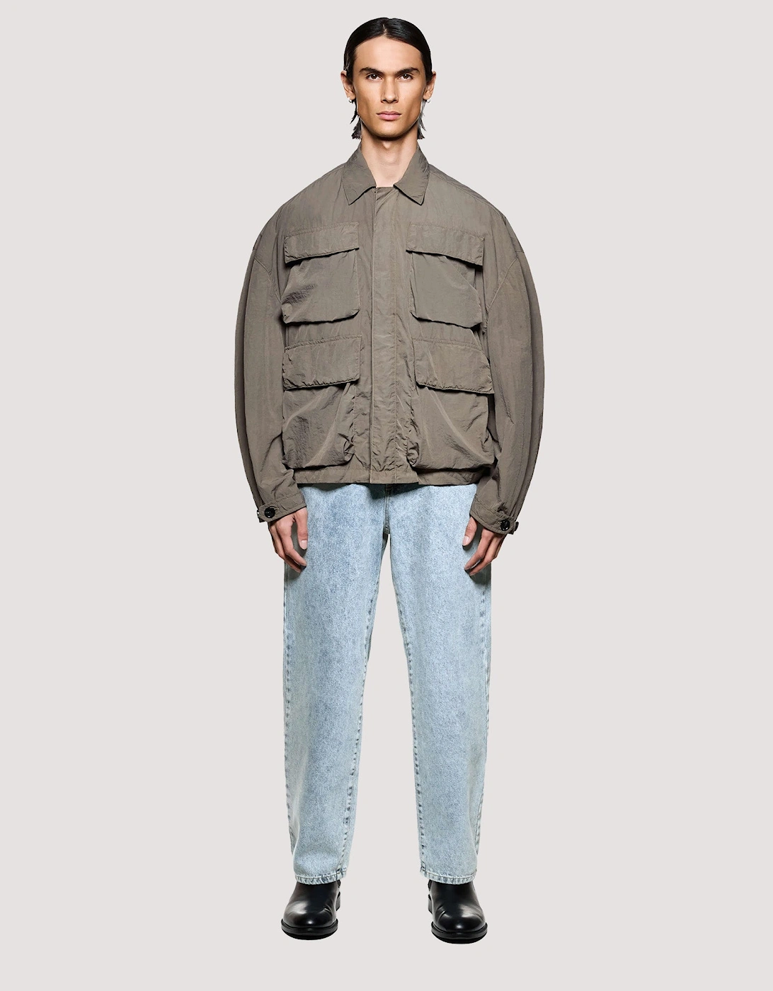 Box Fit Garment Dye Overshirt