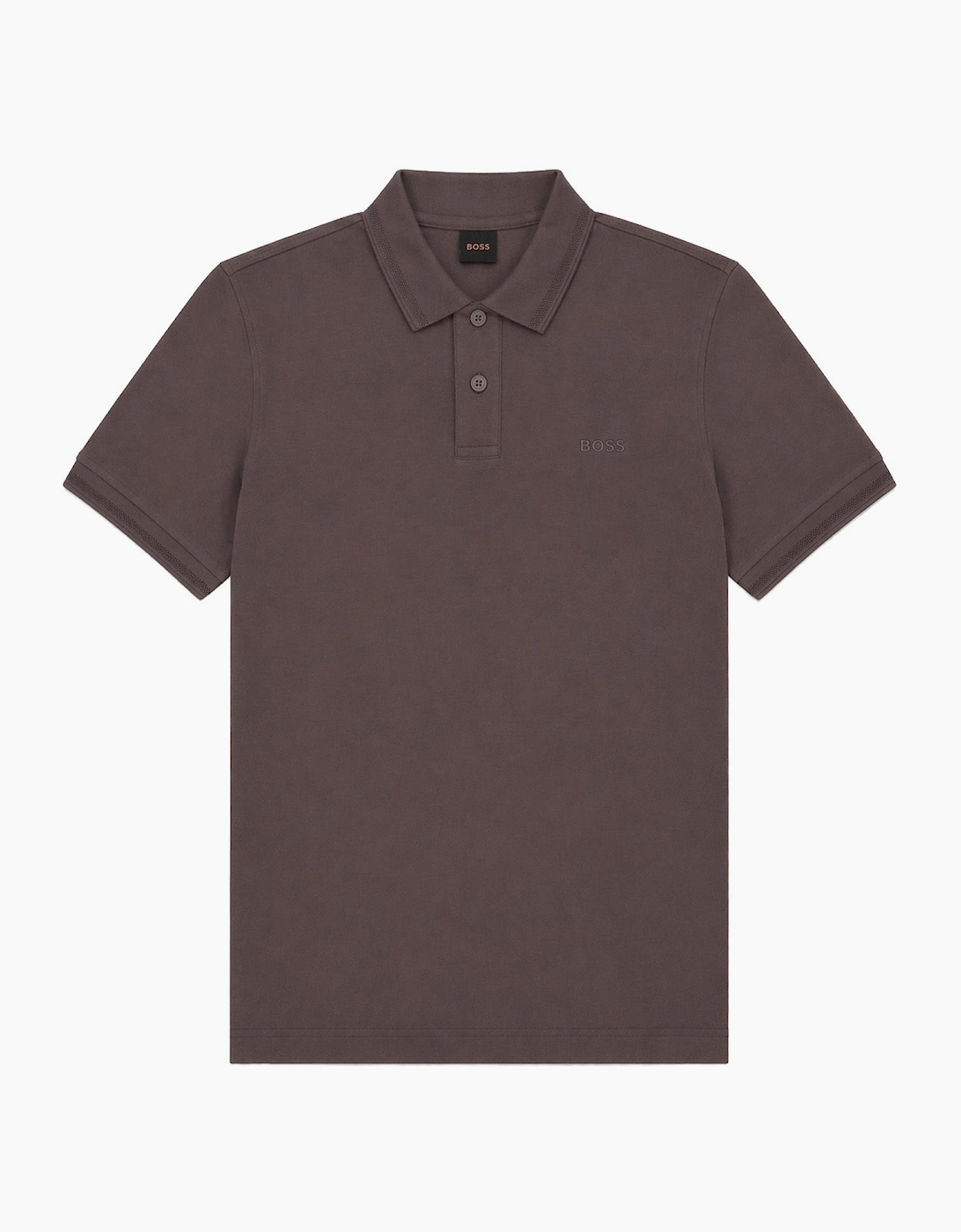 Hugo Boss Men's Brown Boss Pe Interlock Relaxed Fit Polo - Size: 36