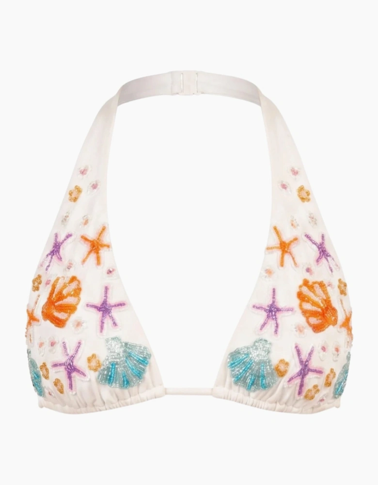 Scarlett Hand Embroidered Luxe Bikini Top