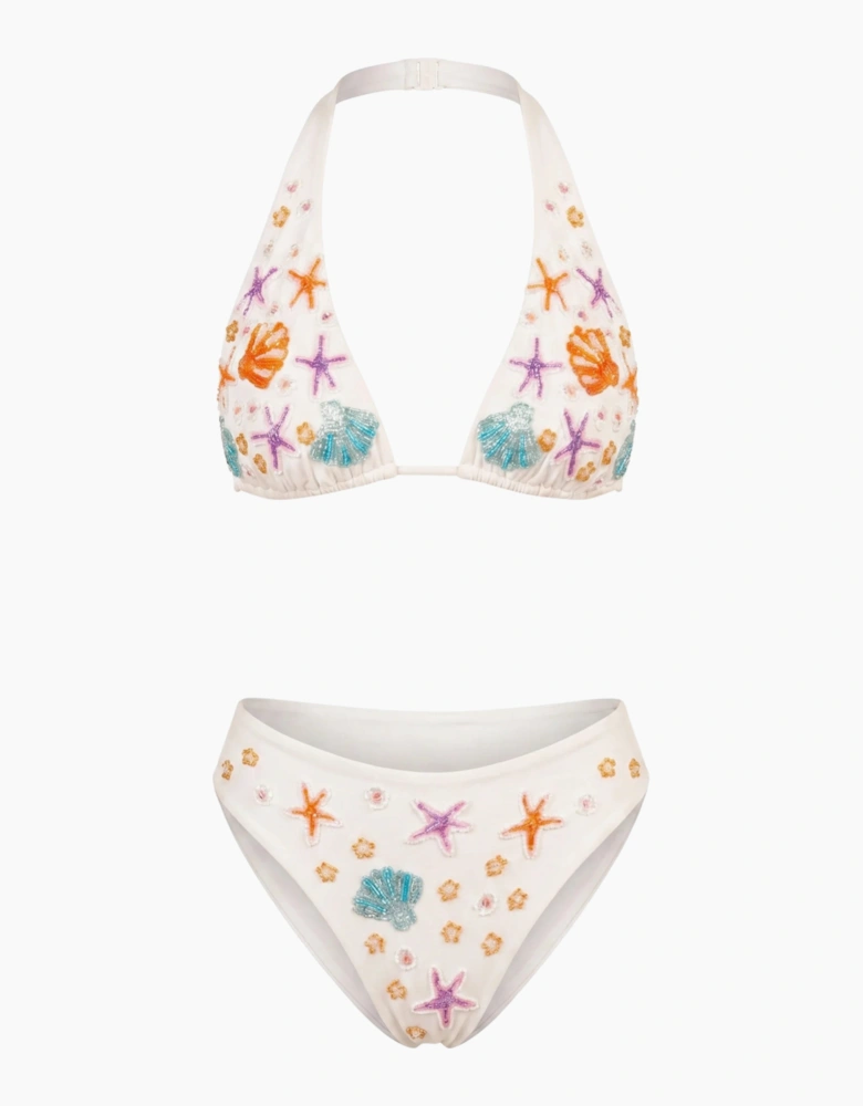 Scarlett Hand Embroidered Luxe Bikini Bottom