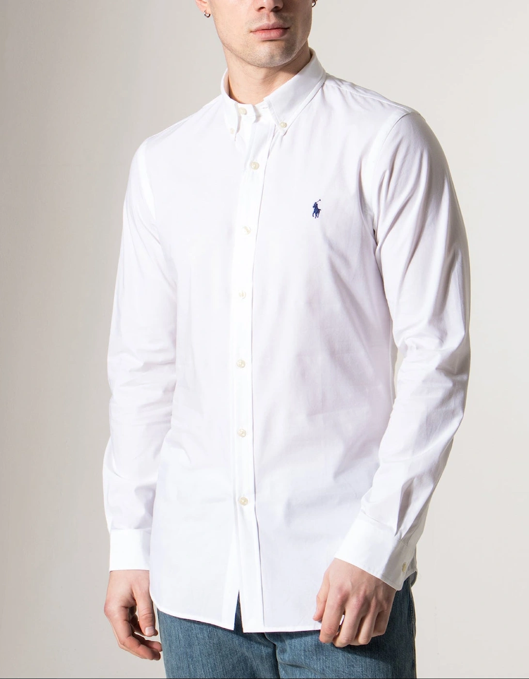 Slim Fit Stretch Poplin Shirt