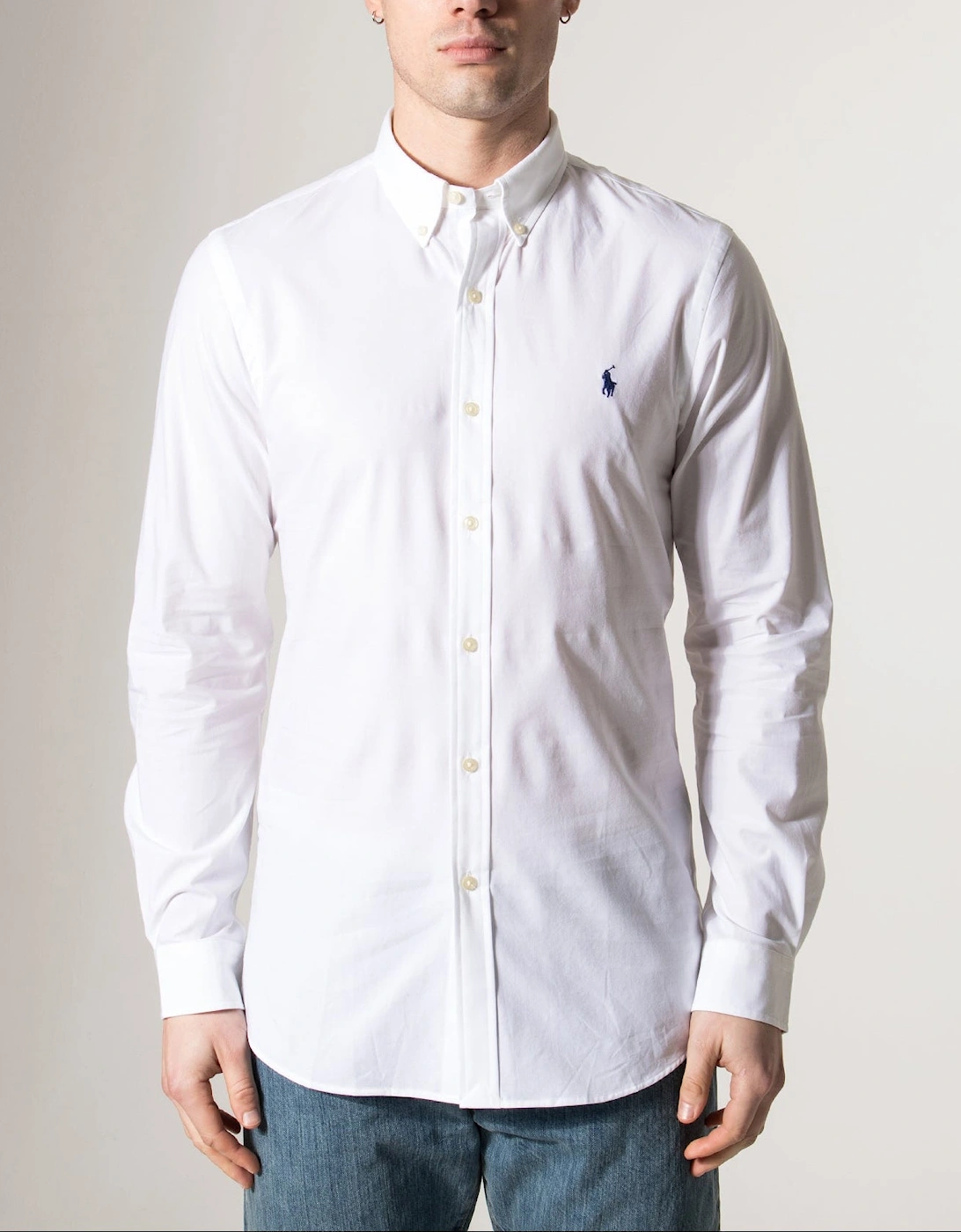 Slim Fit Stretch Poplin Shirt