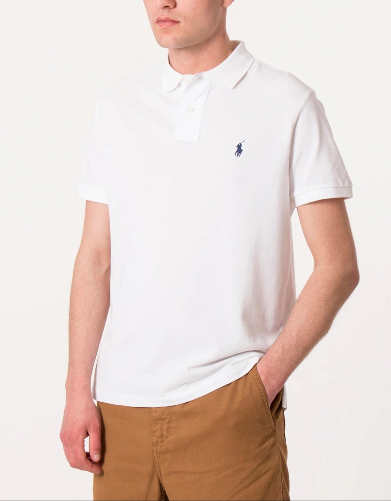Custom Slim Fit Mesh Polo Shirt