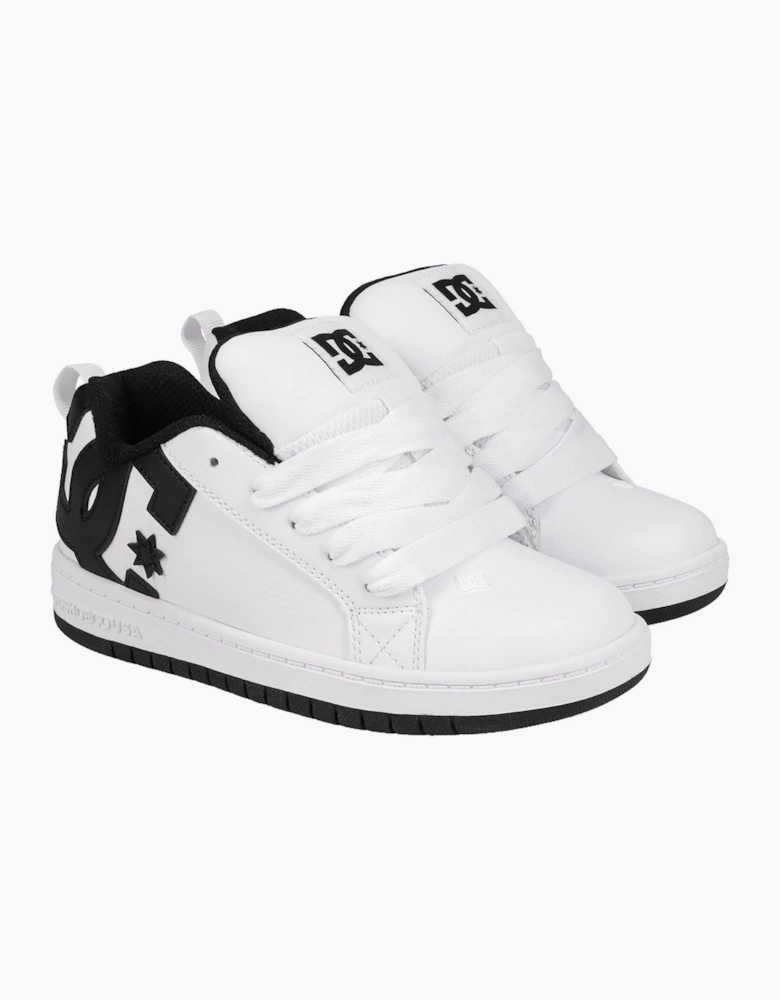 DC Shoes Kids Court Graffik Leather Chunky Trainers