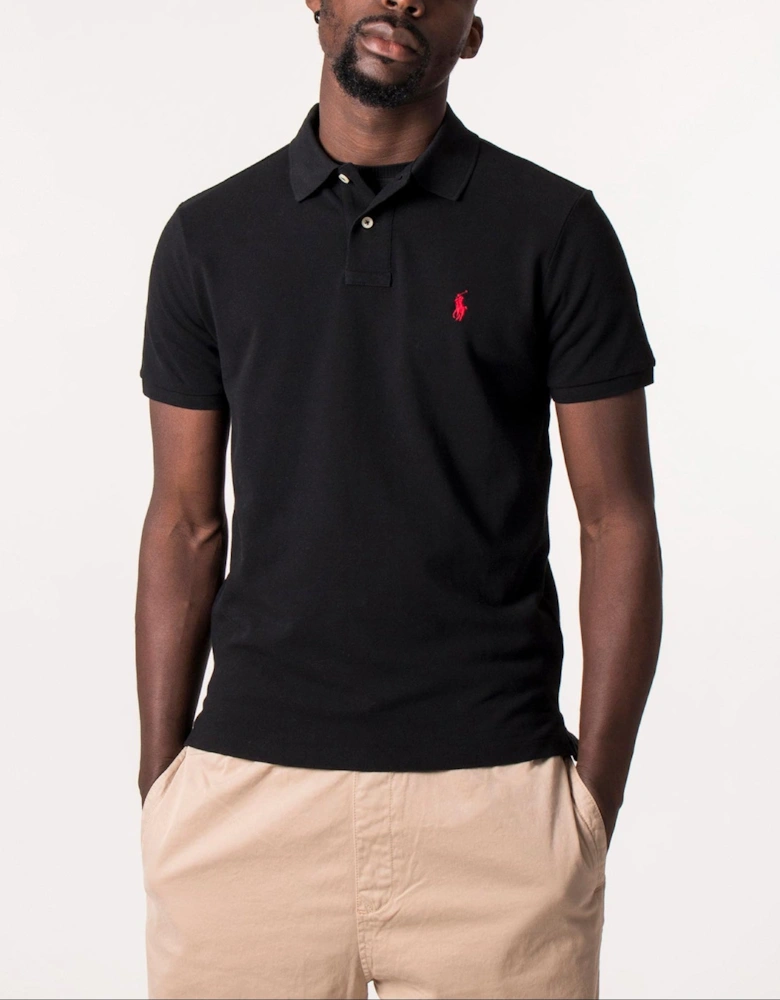 Custom Slim Fit Mesh Polo Shirt