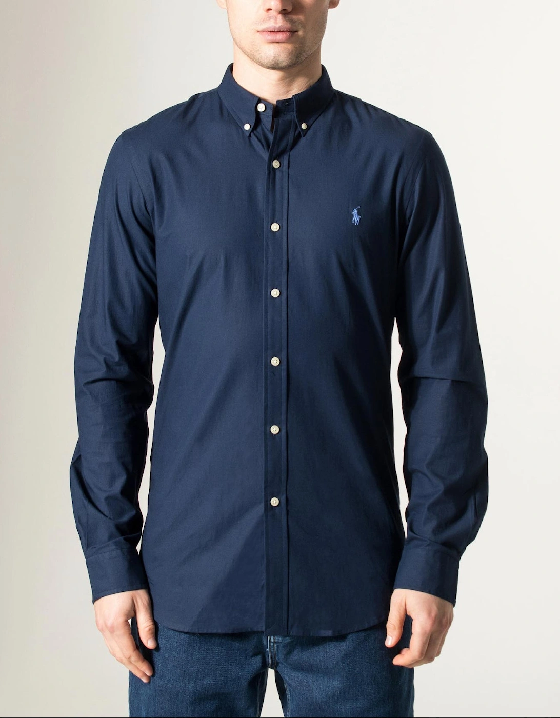 Slim Fit Stretch Poplin Shirt