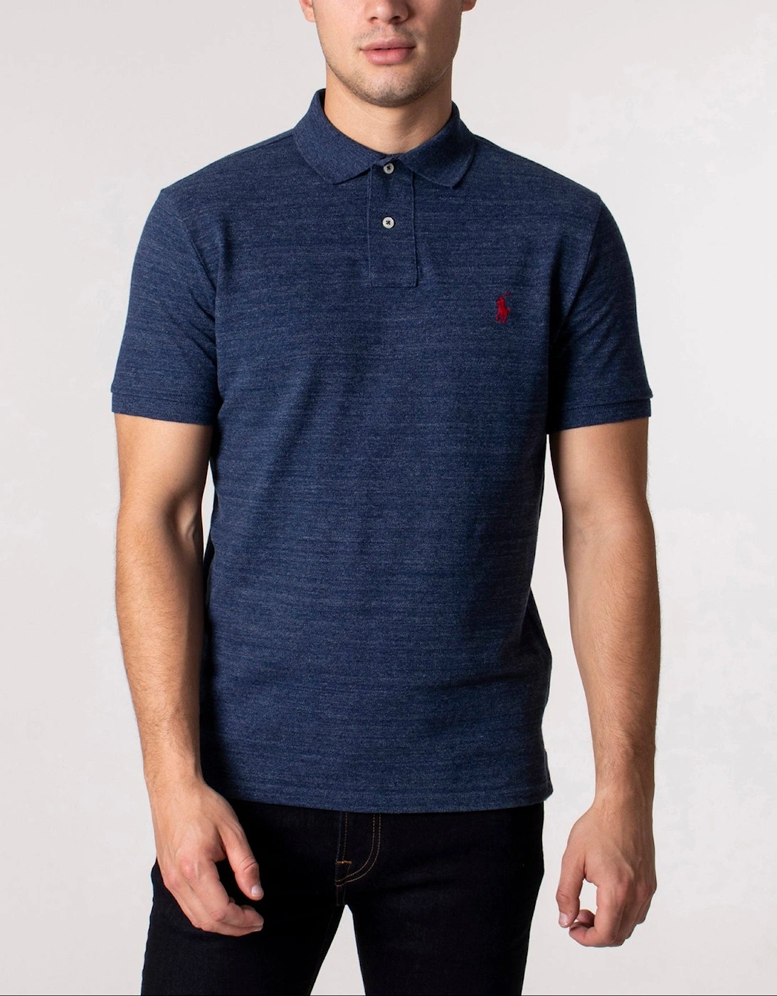 Custom Slim Fit Mesh Polo Shirt