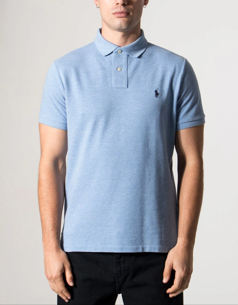 Custom Slim Fit Mesh Polo Shirt