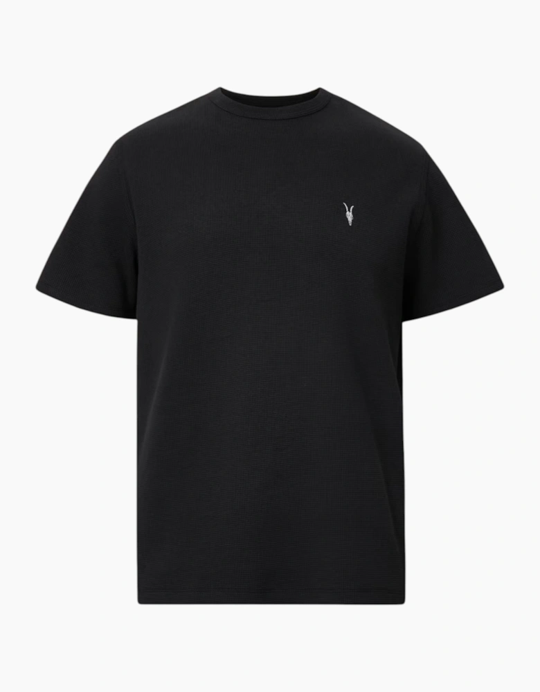 AllSaints Esum Mens T Shirts Waffle Texture Crew Neck Short Sleeve Summer Tee