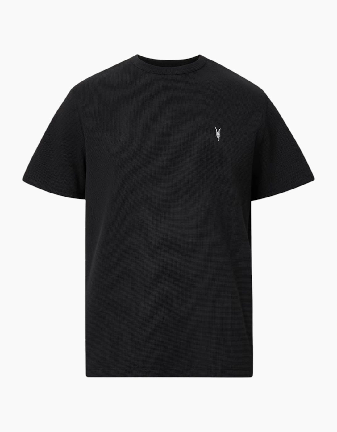 AllSaints Esum Mens T Shirts Waffle Texture Crew Neck Short Sleeve Summer Tee