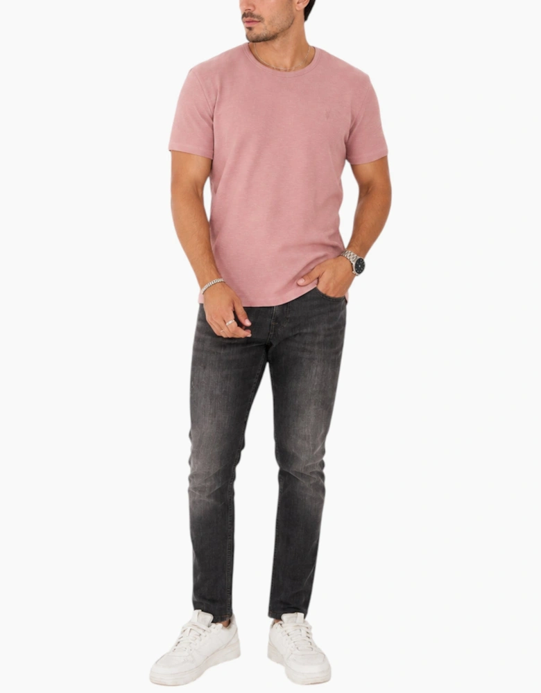 AllSaints Esum Mens T Shirts Waffle Texture Crew Neck Short Sleeve Summer Tee