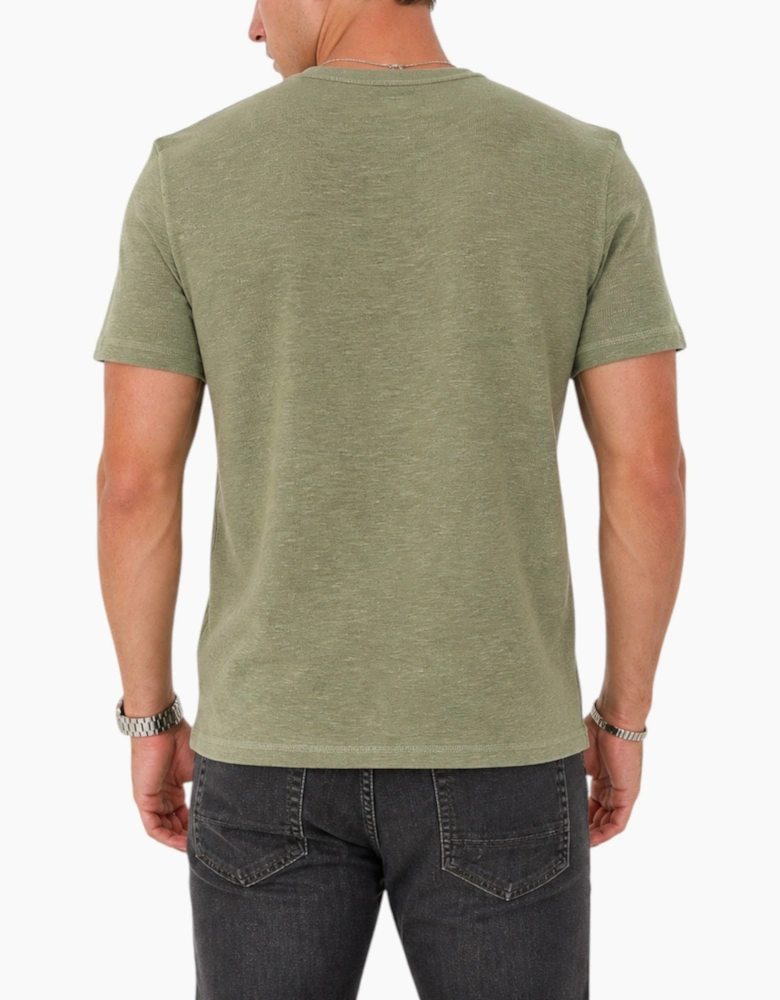 AllSaints Esum Mens T Shirts Waffle Texture Crew Neck Short Sleeve Summer Tee