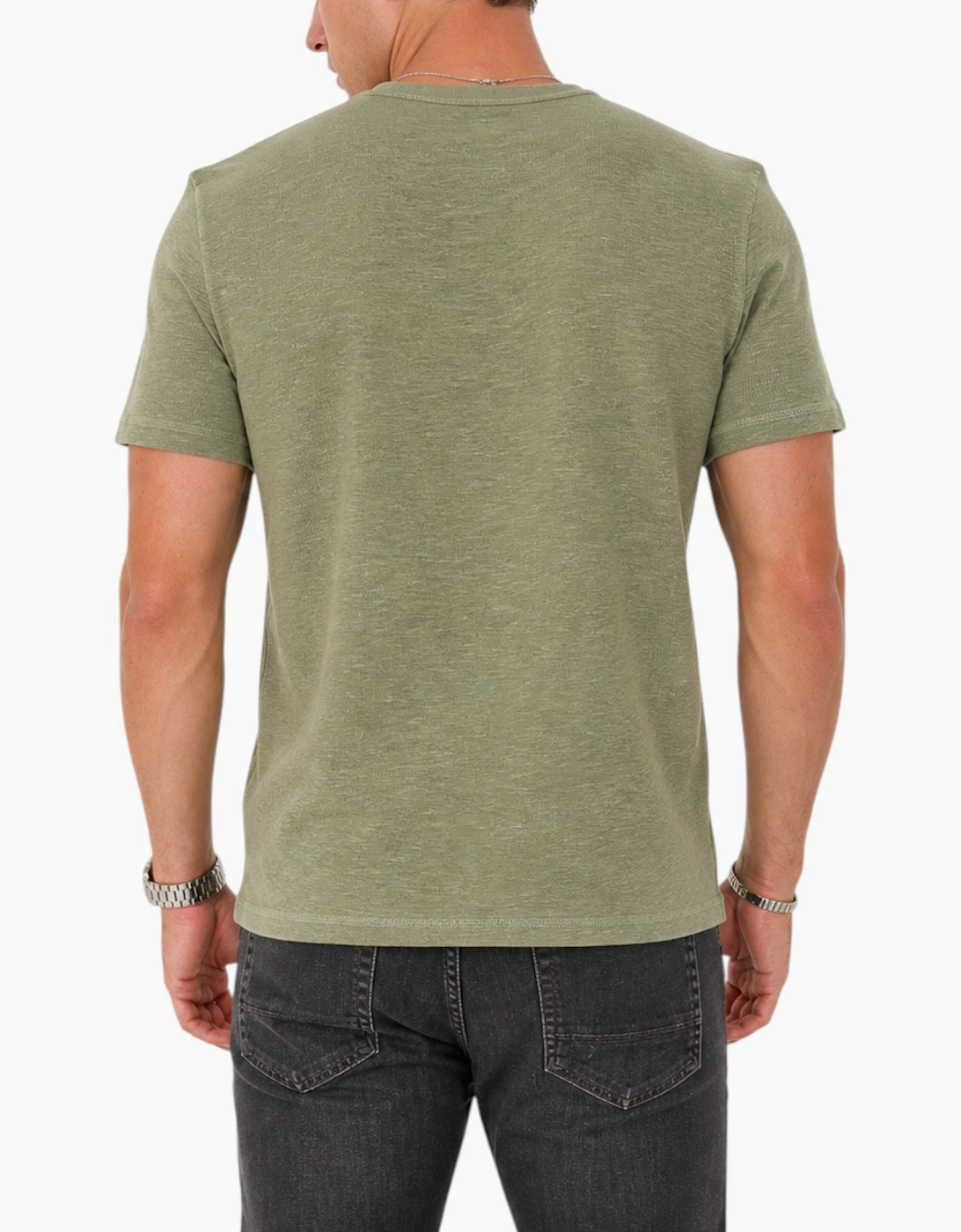 AllSaints Esum Mens T Shirts Waffle Texture Crew Neck Short Sleeve Summer Tee