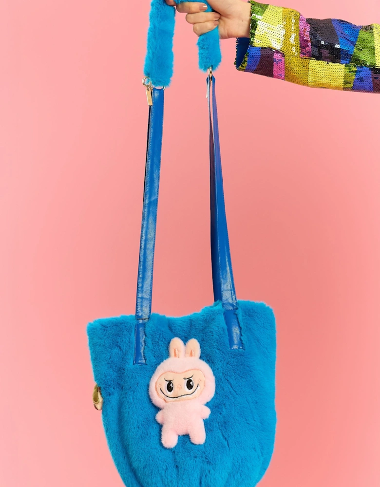 Blue Cartoon Handbag Shoulder Bag