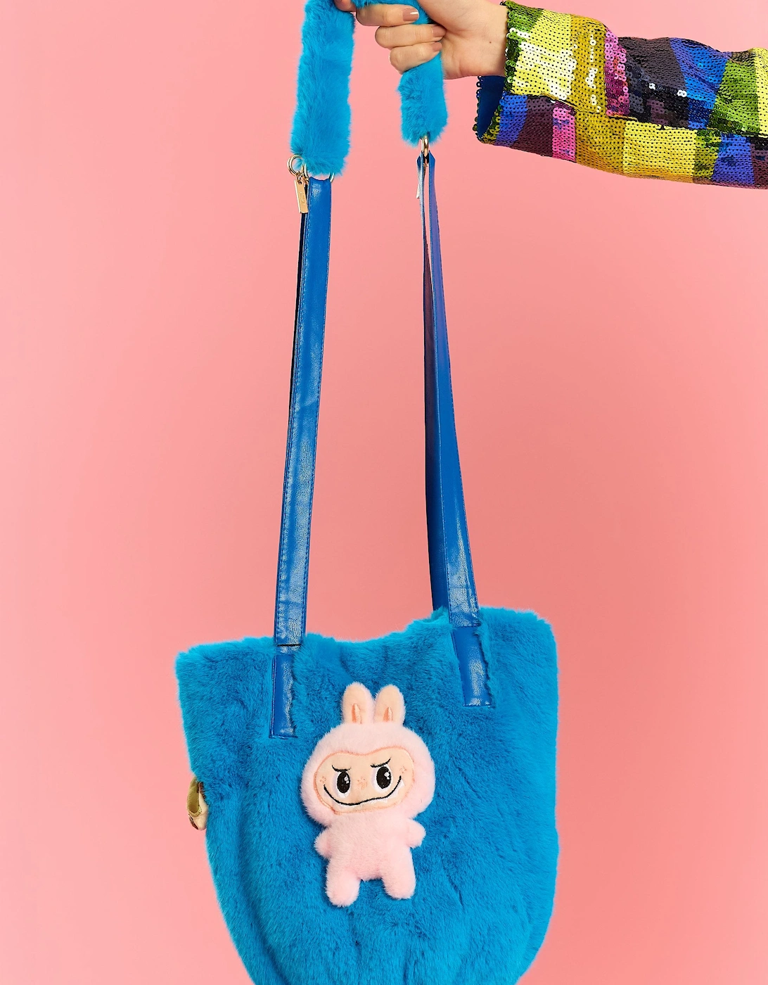 Blue Cartoon Handbag Shoulder Bag