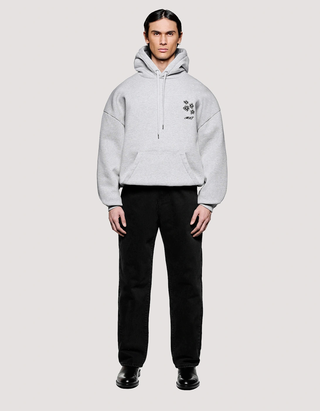 Box Fit Hibiscus Hoodie