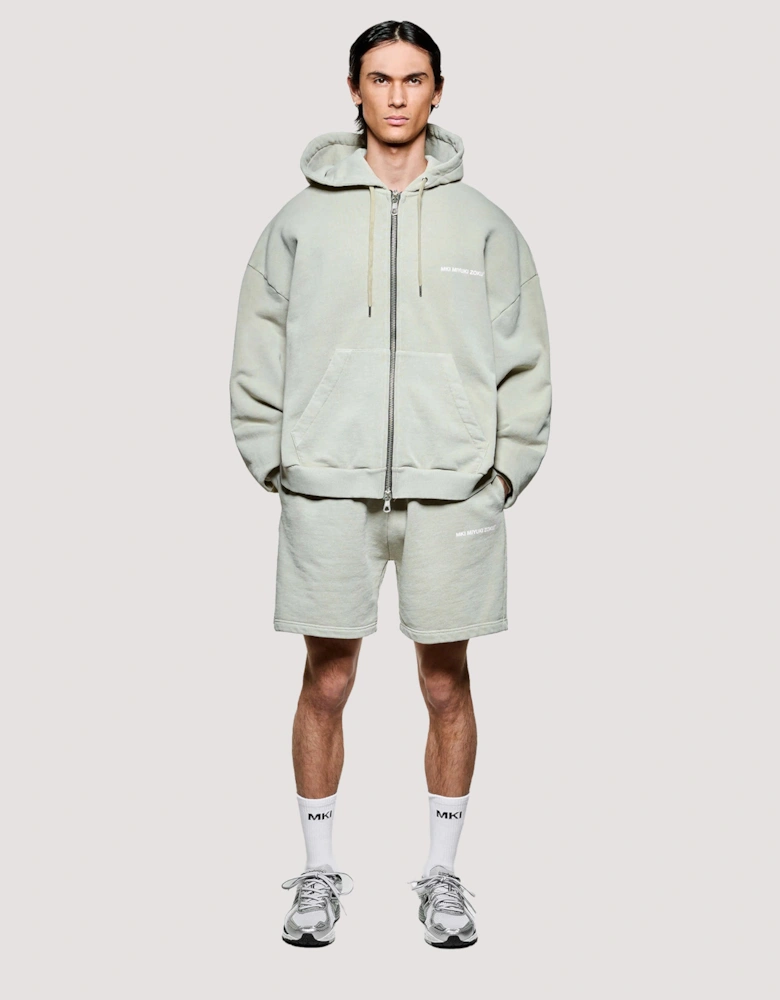 Box Fit Uniform Zip Through Hoodie