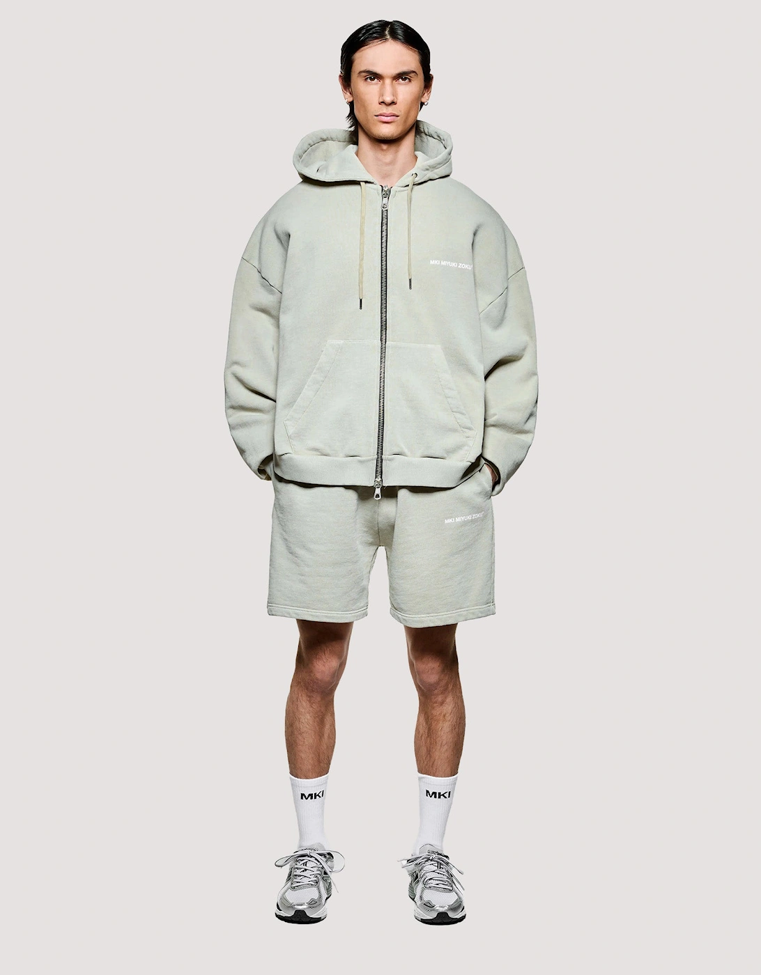 Box Fit Uniform Zip Through Hoodie