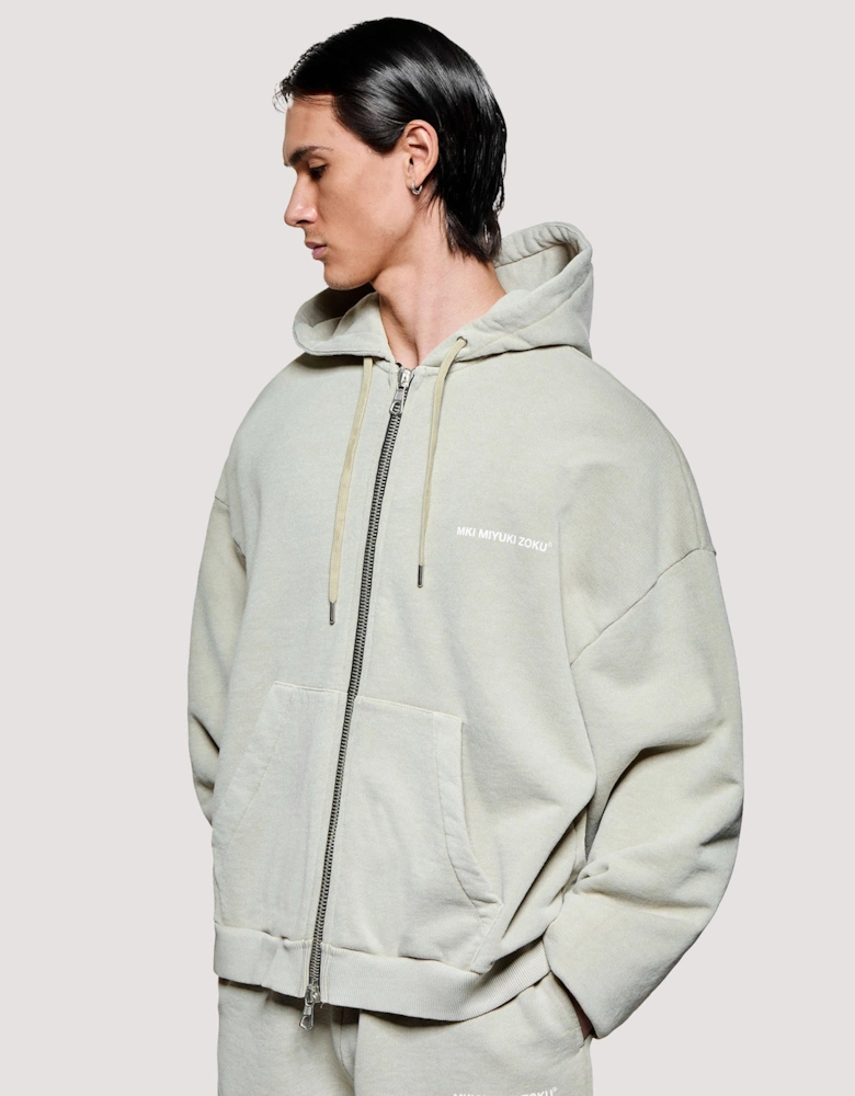 Box Fit Uniform Zip Through Hoodie