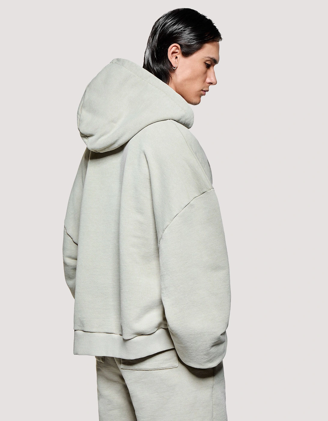 Box Fit Uniform Zip Through Hoodie