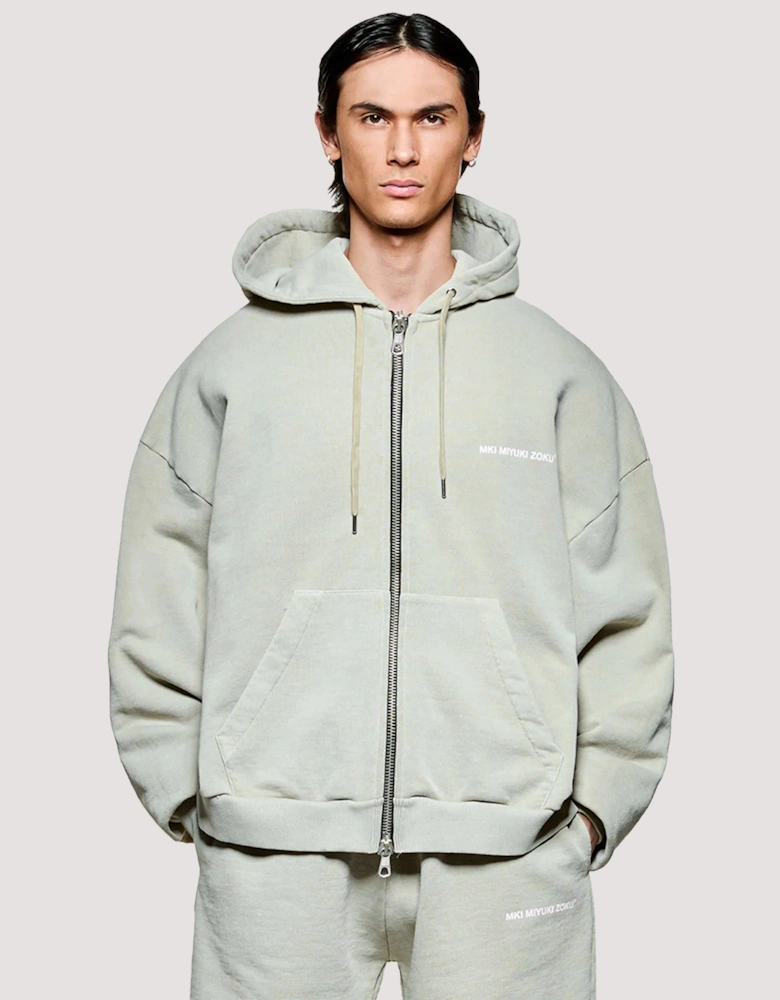 Box Fit Uniform Zip Through Hoodie