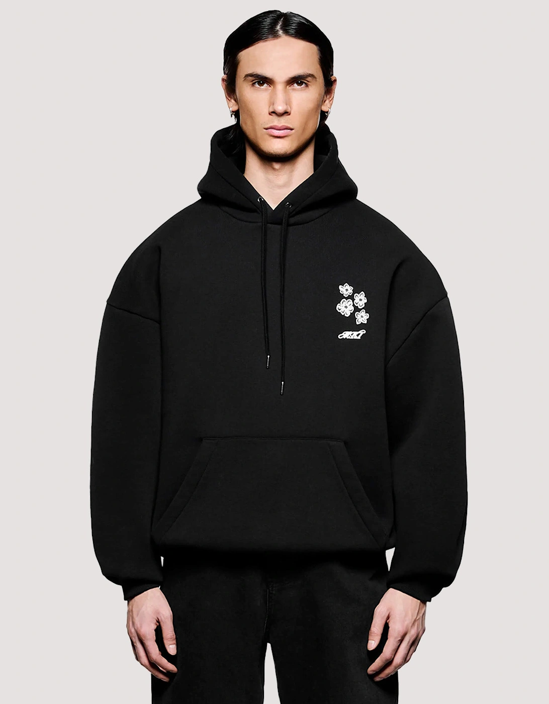 Box Fit Hibiscus Hoodie