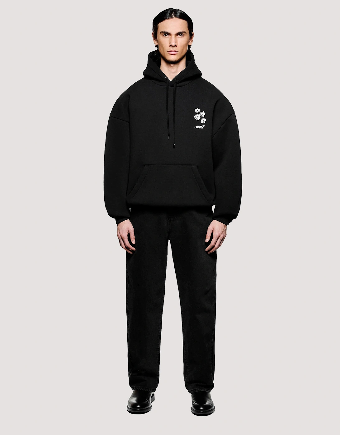 Box Fit Hibiscus Hoodie