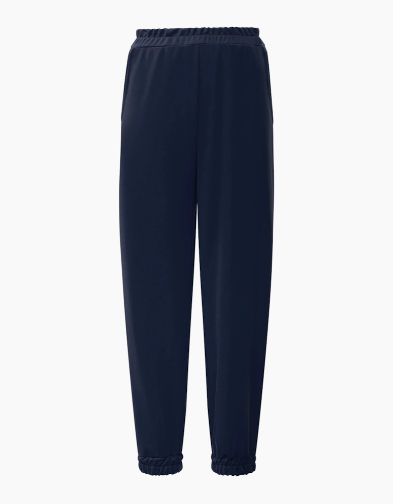 Navy Jersey Jogger Trousers