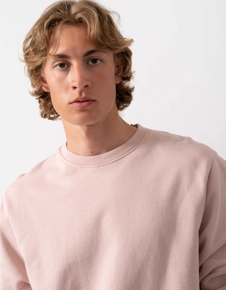 Colorful Standard Mens Classic Organic Crew Neck Sweatshirt - Faded Pink