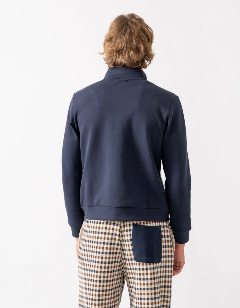 Aquascutum Mens Scuba Piping Track Top - Navy 11