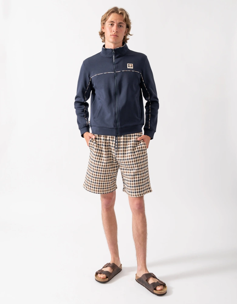 Aquascutum Mens Scuba Piping Track Top - Navy 11