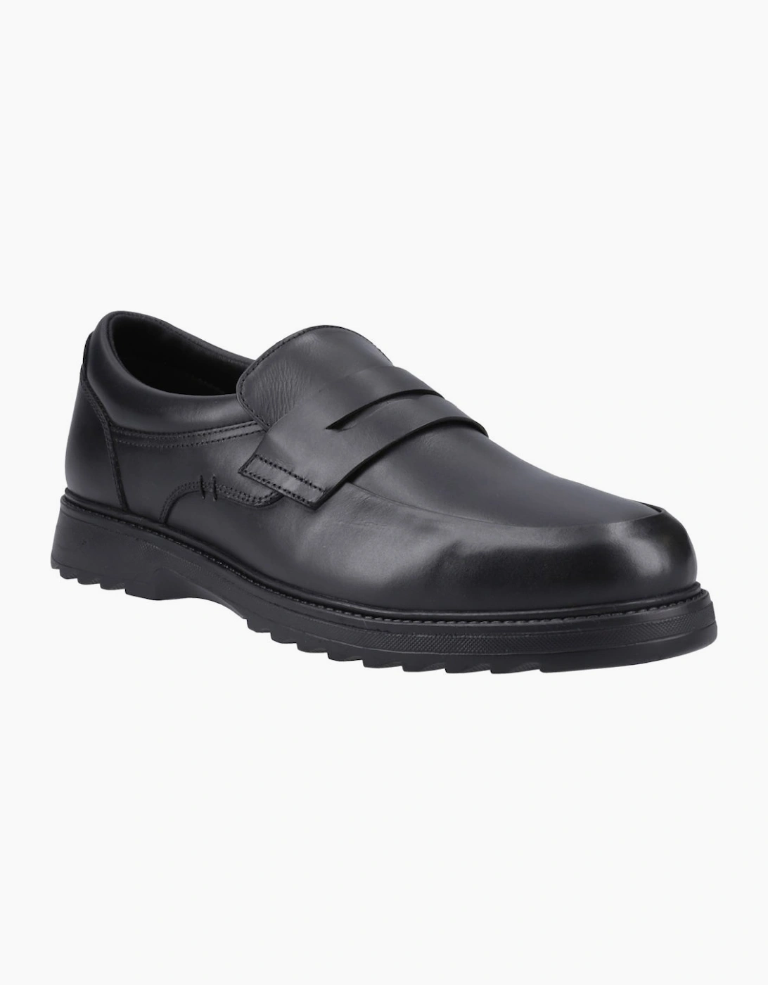 Hush Puppies Boys Black  Rocco School Shoes - Size 3 Kids