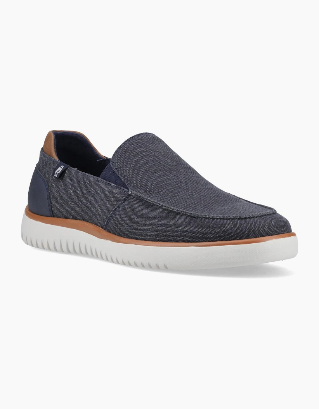 Hush Puppies Men's Navy Damon Slip On Shoes - Size 12