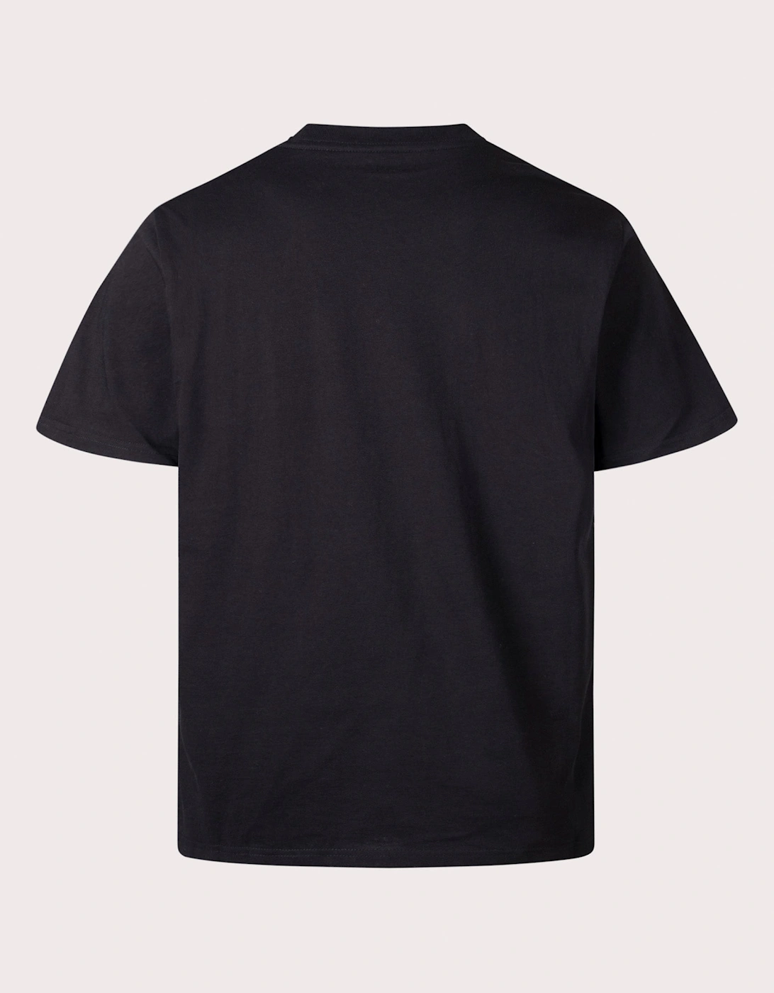Loose Fit Script Embroidery T-Shirt