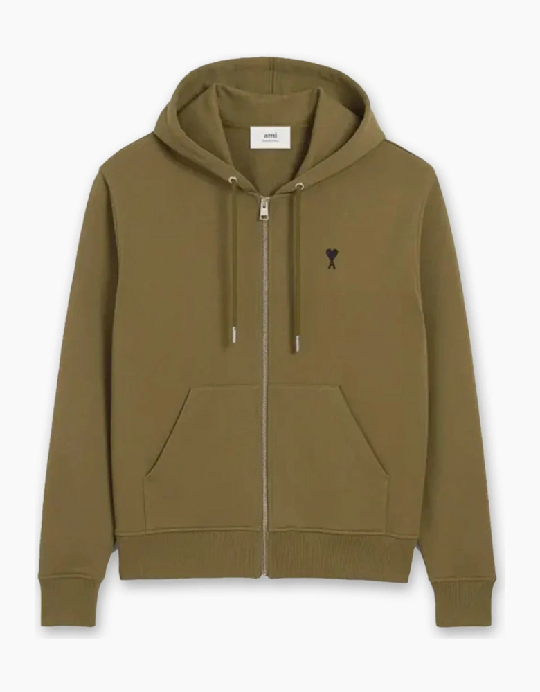Men's Bronze Ami Paris de Coeur Zipped Hoodie