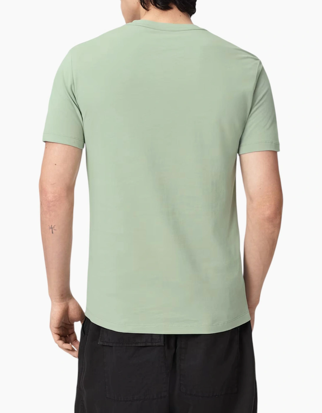 AllSaints Mens T Shirts Lycra Stretch Cotton Crew Neck Short Sleeve Summer Tee