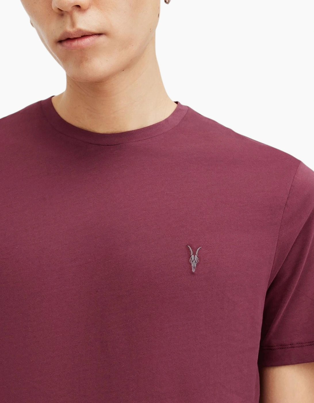AllSaints Mens T Shirts Lycra Stretch Cotton Crew Neck Short Sleeve Summer Tee