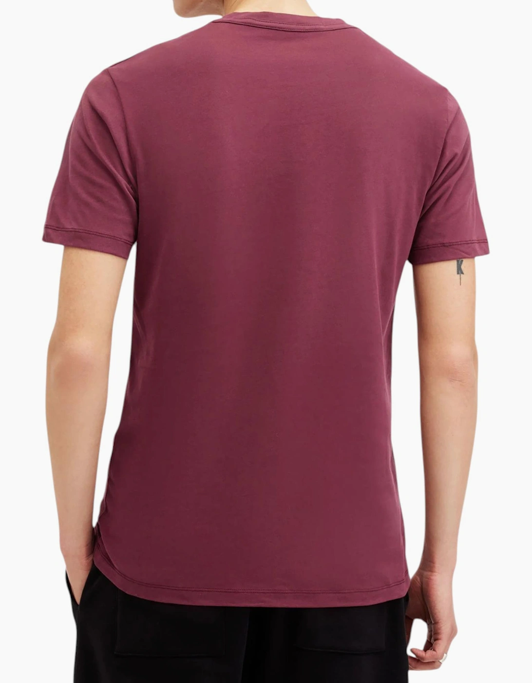 AllSaints Mens T Shirts Lycra Stretch Cotton Crew Neck Short Sleeve Summer Tee