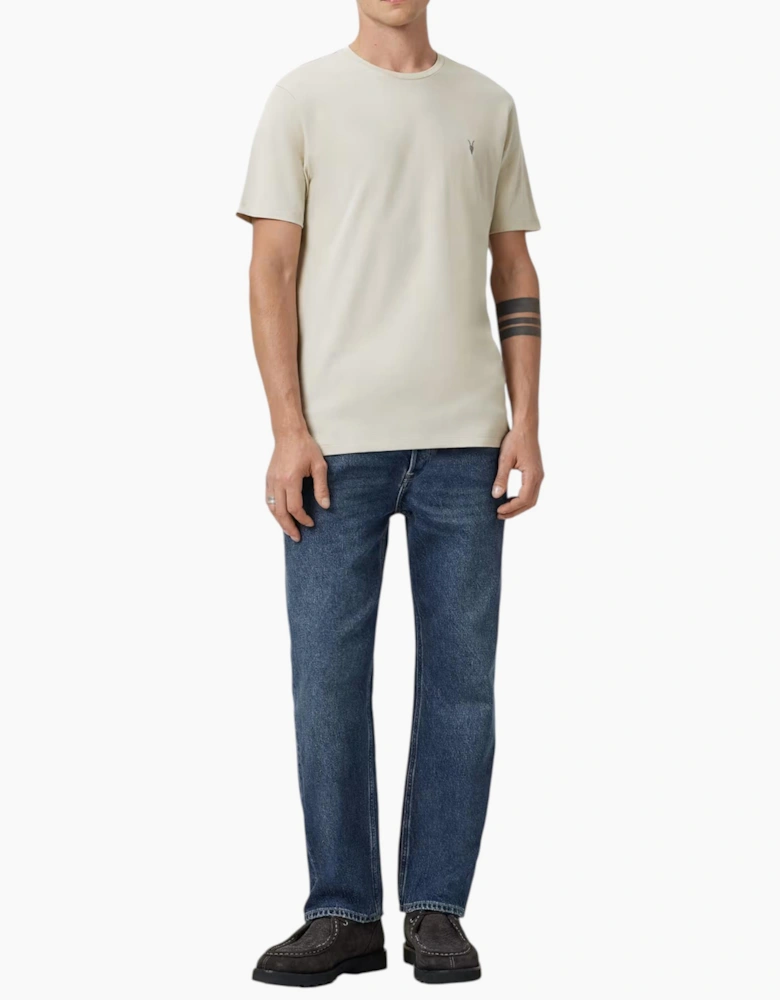 AllSaints Mens T Shirts Lycra Stretch Cotton Crew Neck Short Sleeve Summer Tee