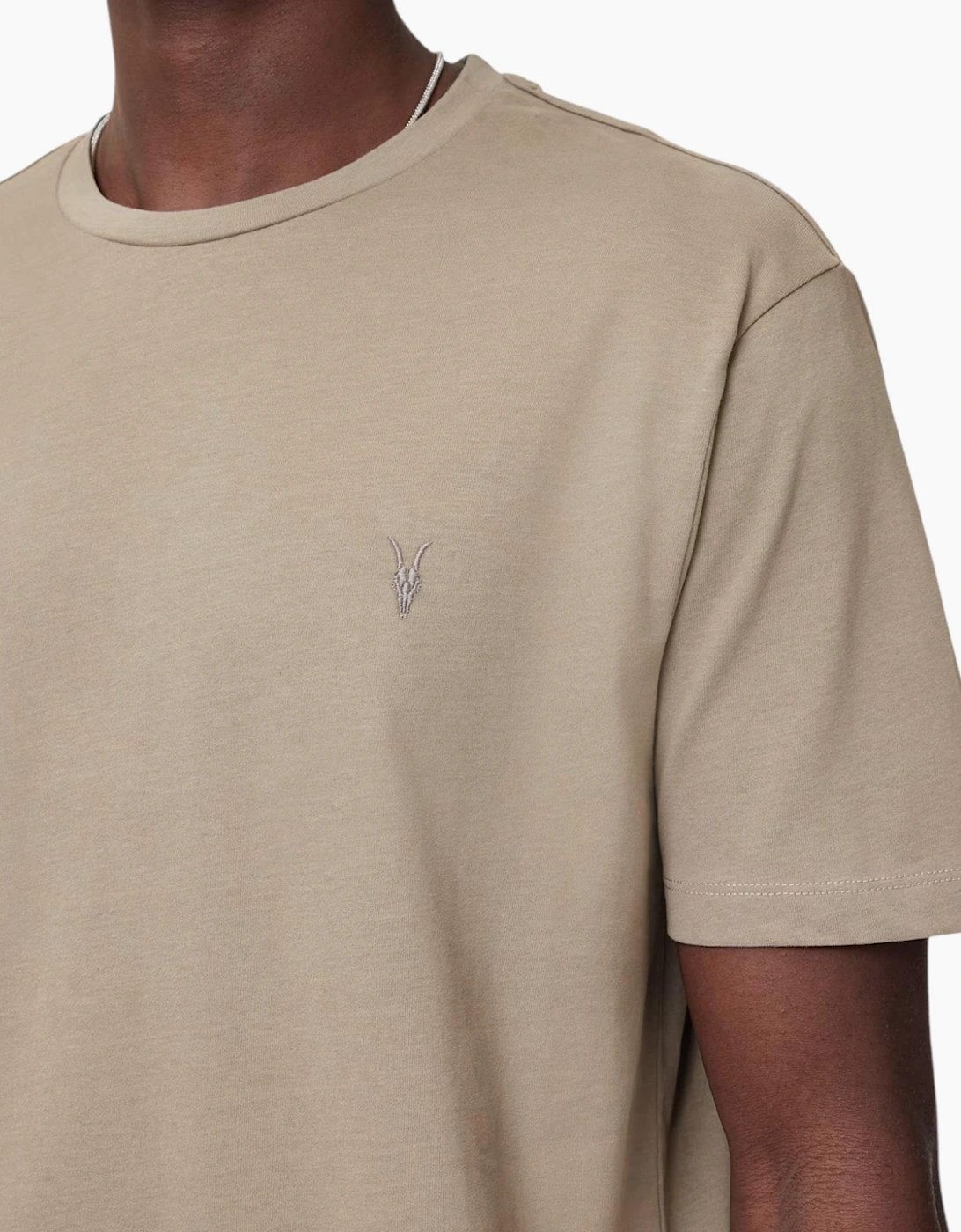 AllSaints Mens T Shirts Lycra Stretch Cotton Crew Neck Short Sleeve Summer Tee