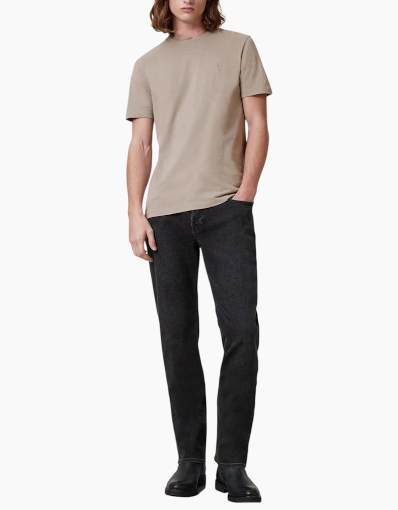 AllSaints Mens T Shirts Lycra Stretch Cotton Crew Neck Short Sleeve Summer Tee