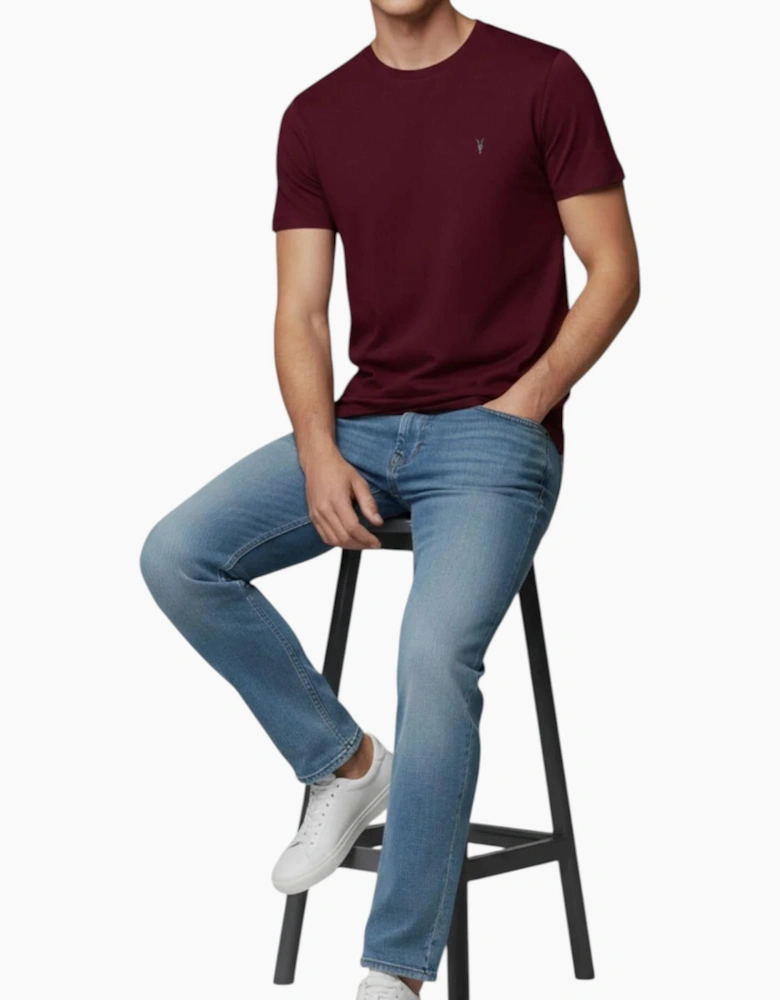 AllSaints Mens T Shirts Lycra Stretch Cotton Crew Neck Short Sleeve Summer Tee