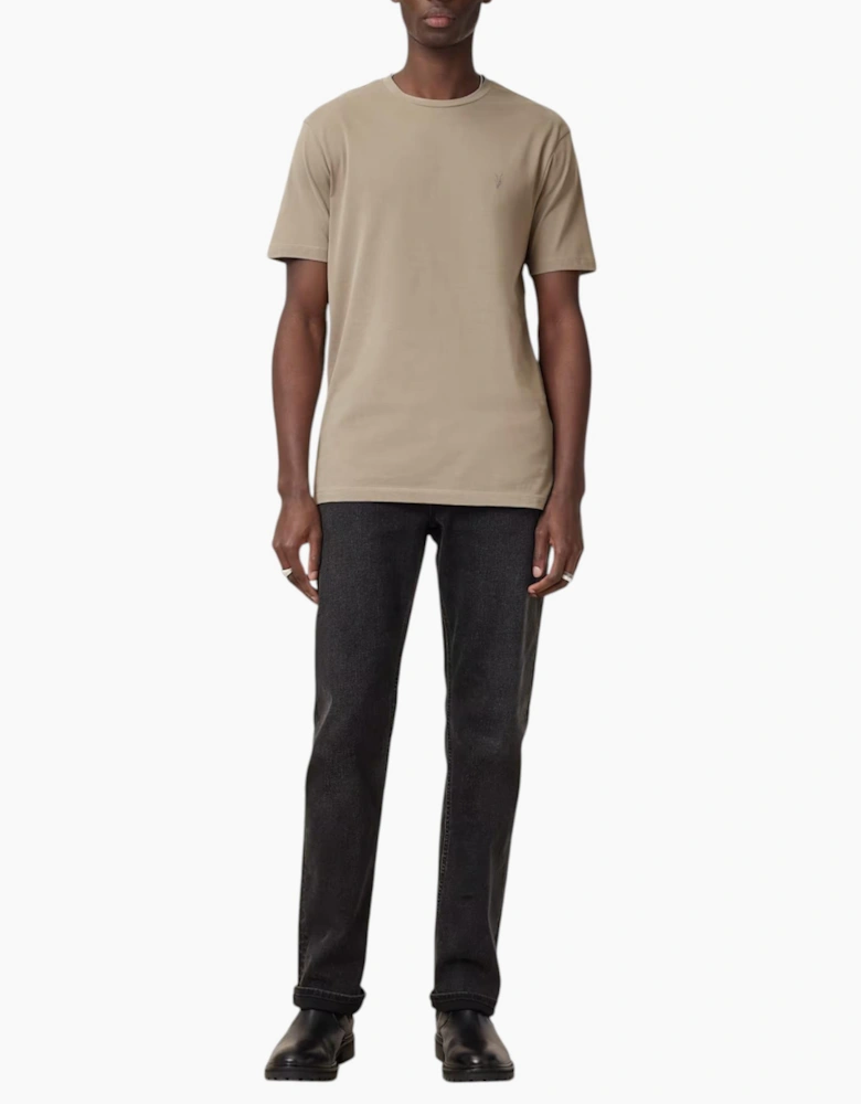 AllSaints Mens T Shirts Lycra Stretch Cotton Crew Neck Short Sleeve Summer Tee